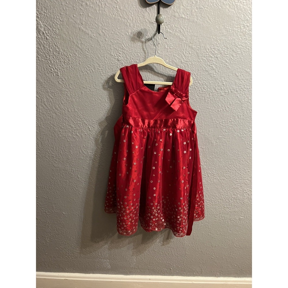 Holiday‎ Editions Girls Size Xs 4/5  Dress Red Christmas
